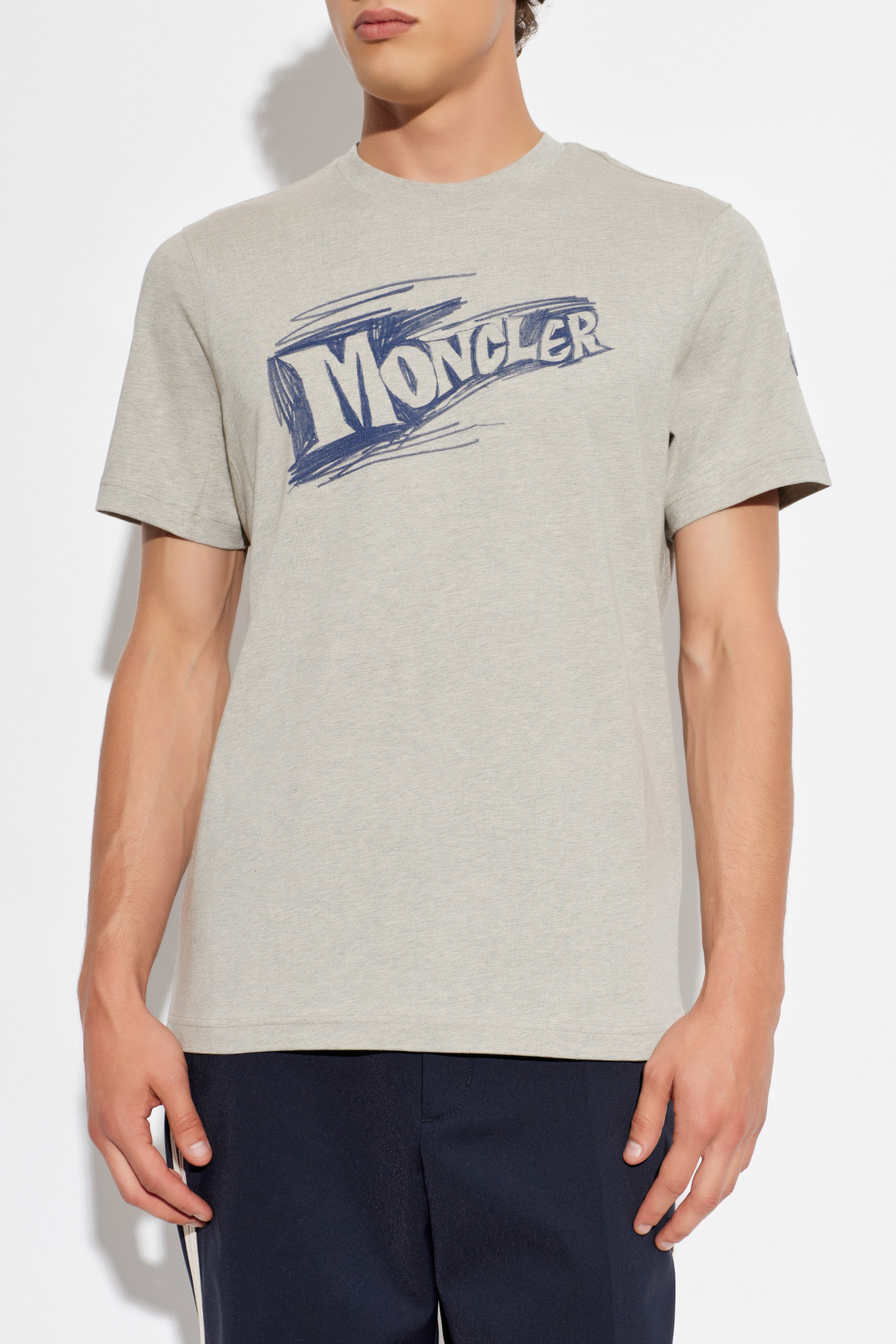 Moncler T-shirt with printed logo | Men's | Vitkac